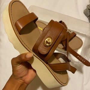 Platform Coach Sandals